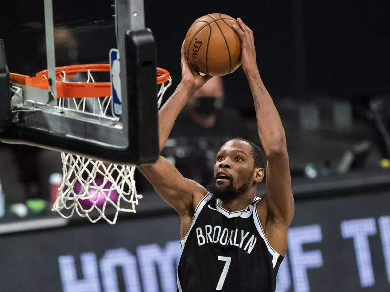 Kevin Durant went up for shot