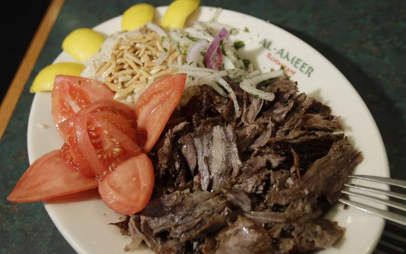 Lamb shawarma in Michigan