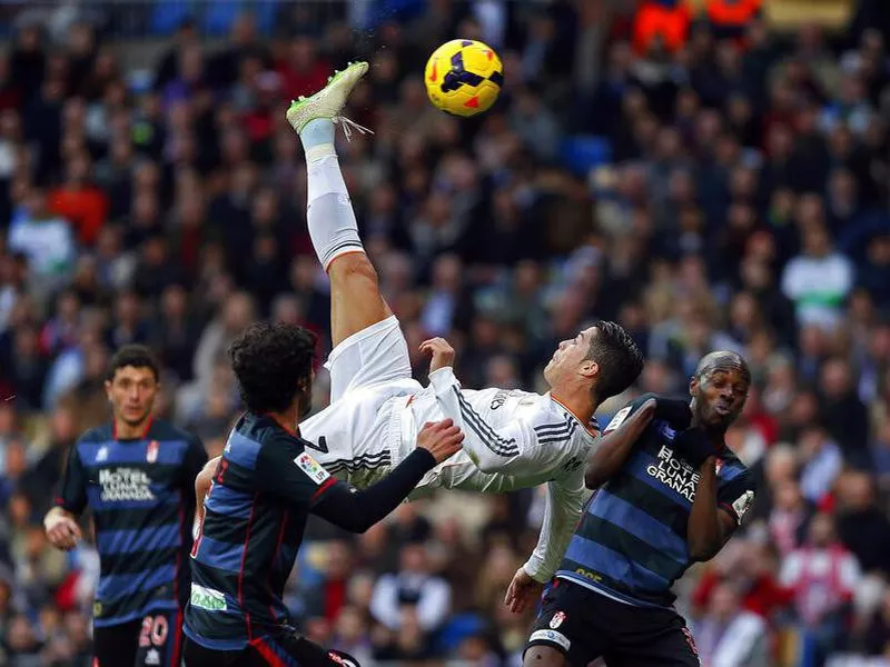 Cristiano Renaldo bicycle kick