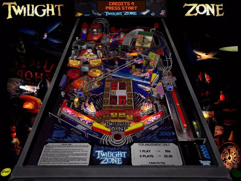 Twilight Zone pinball game