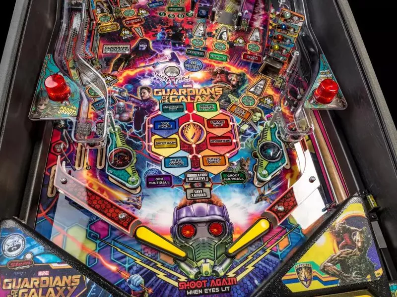 Guardians of the Galaxy pinball machine