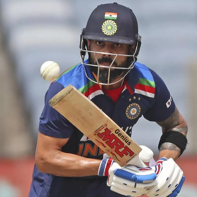 India's Virat Kohli bats