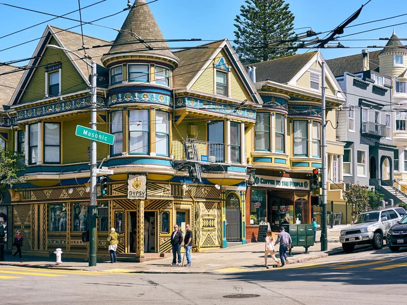 Victorian style homes in San Francisco