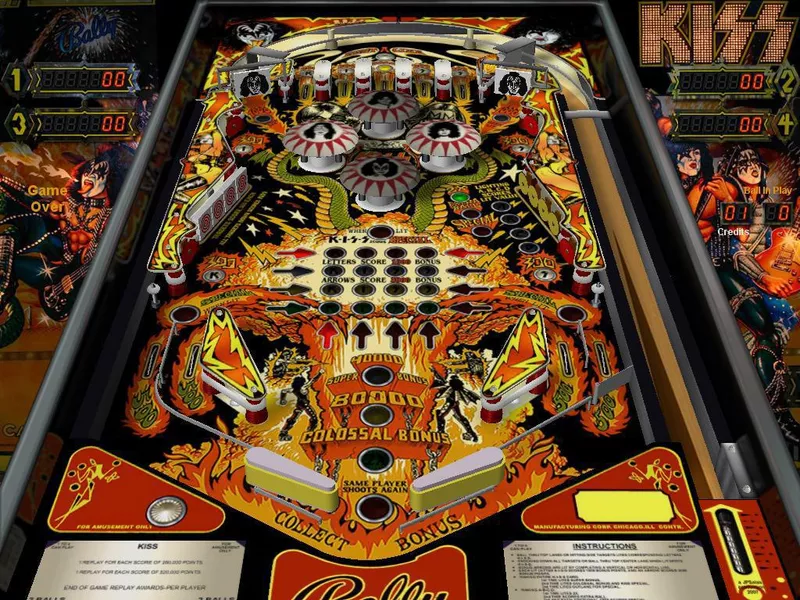 Kiss pinball machine