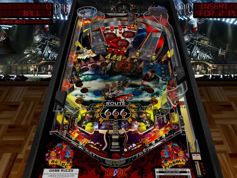 AC/DC pinball machine