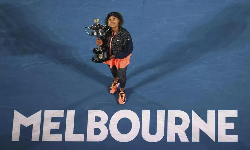 Japan's Naomi Osaka holds Daphne Akhurst Memorial Cup